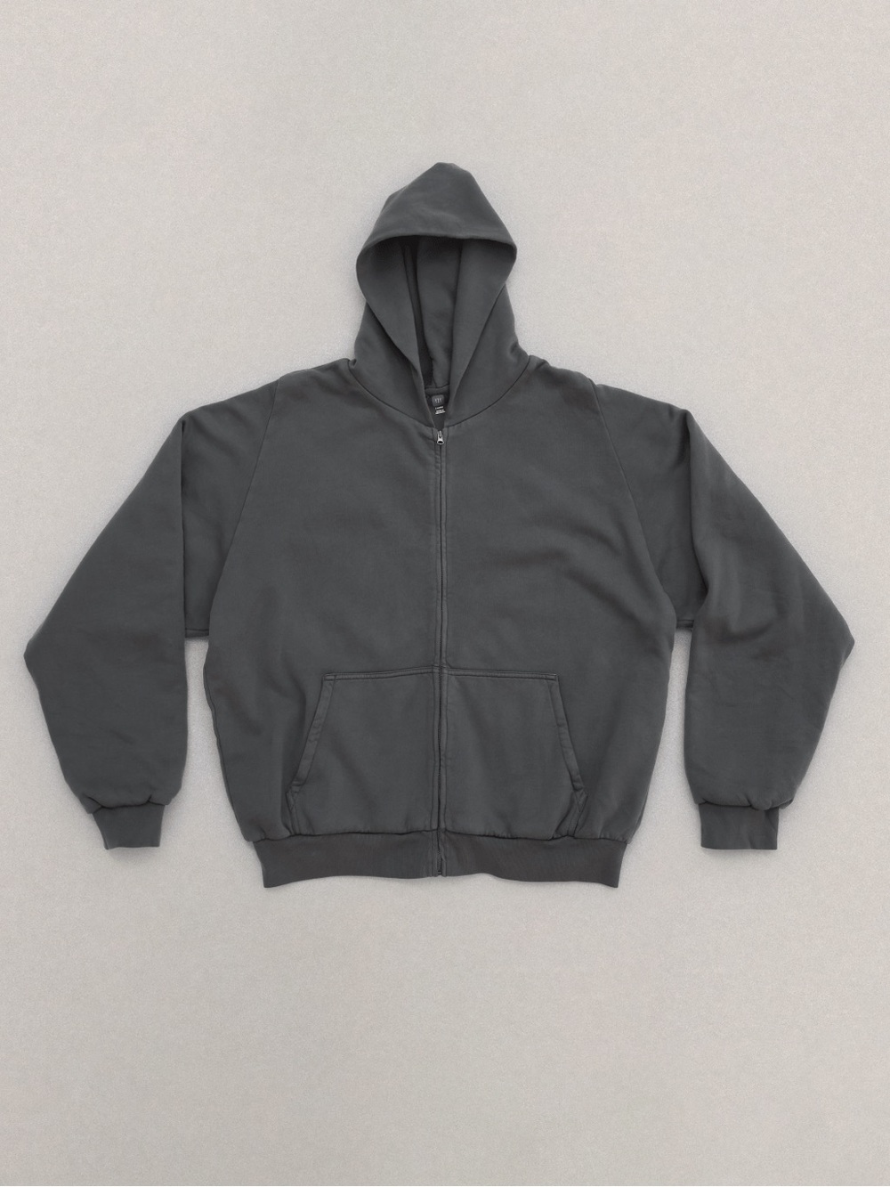 GAP Yeezy Charcoal Gray Zip Hoodie